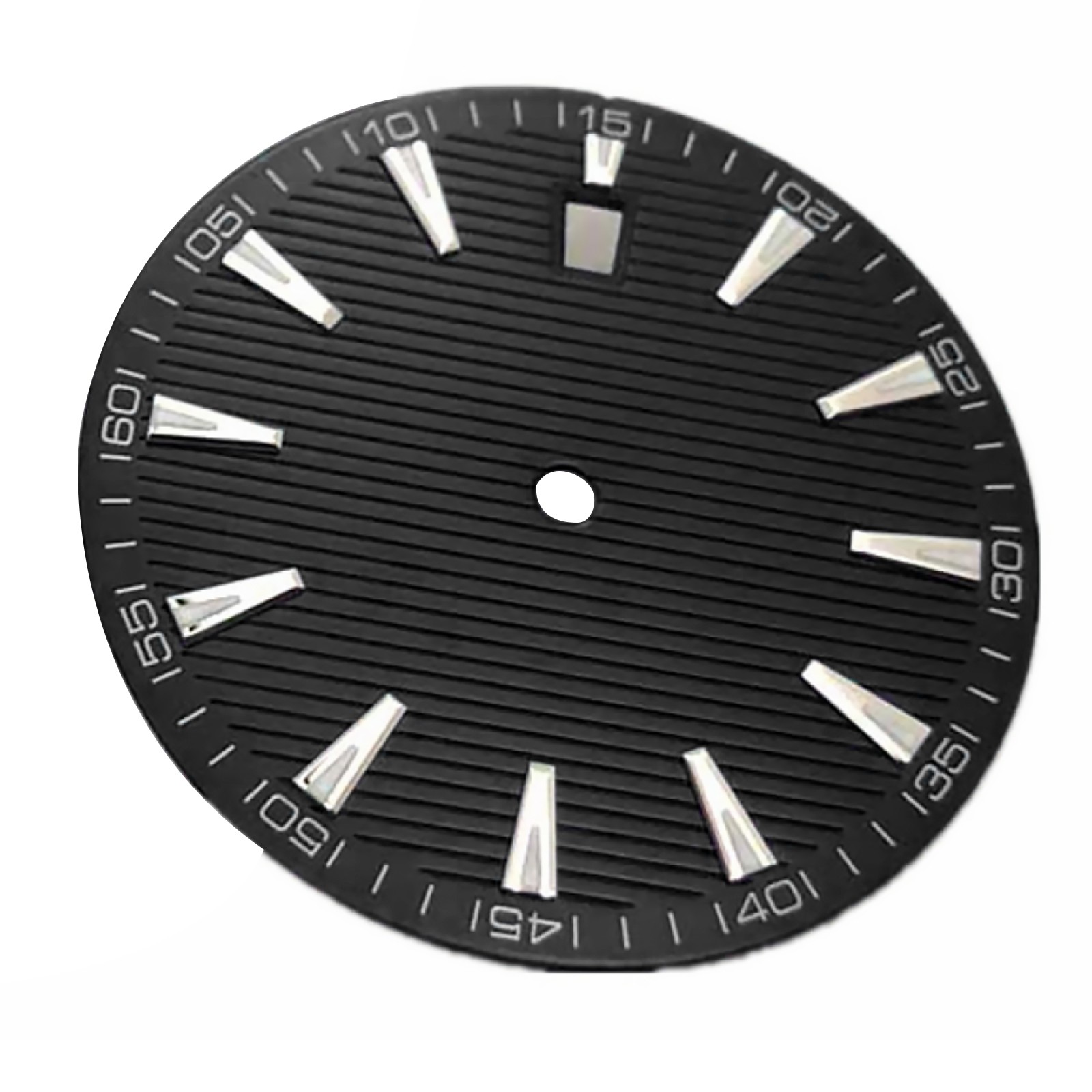 33.5mm Black+White Watch Dial Date Window @3 Fit For NH35/NH35A Watch Movement K