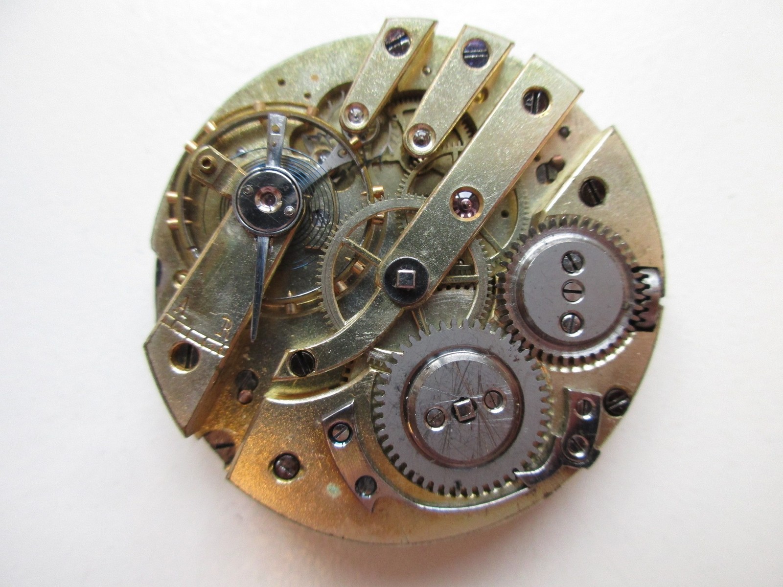 Pocket watch movement diam. 43.2 mm crown wind (at 12) & dial – running