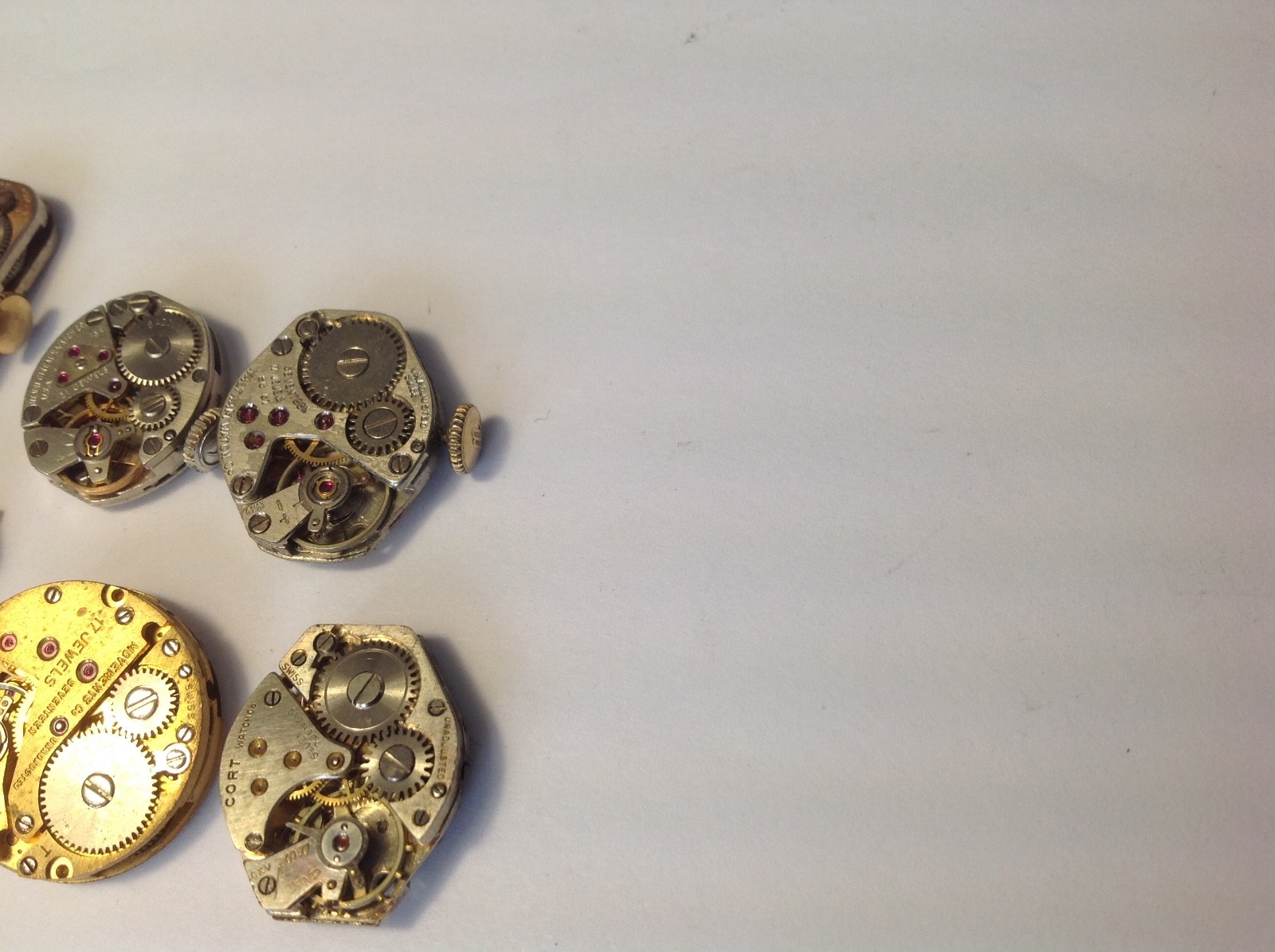 VTG~WATCH MOVEMENT LOT…ELGIN,WALTHAM,BENRUS..AND MORE