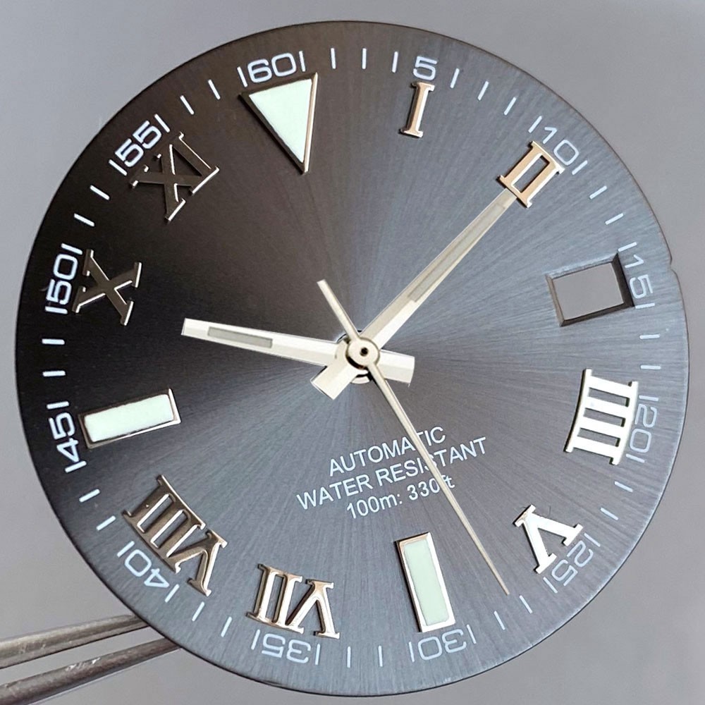 29mm Retro Watch Dial Date Roman Marks Fit NH35 Miyota8215 DG2813 ETA2824 PT5000