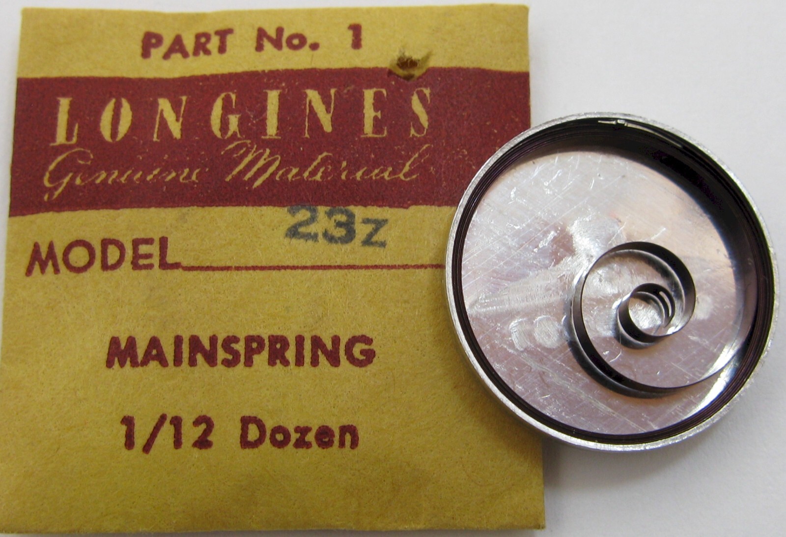 Longines 23Z mainspring watch part #770 * new bluish alloy *