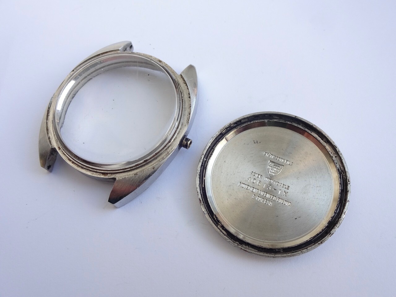 Tissot Tissonic 40613-1X Case Parts cal 2010 (ESA9162) Tuning ForkWatch (1235B)