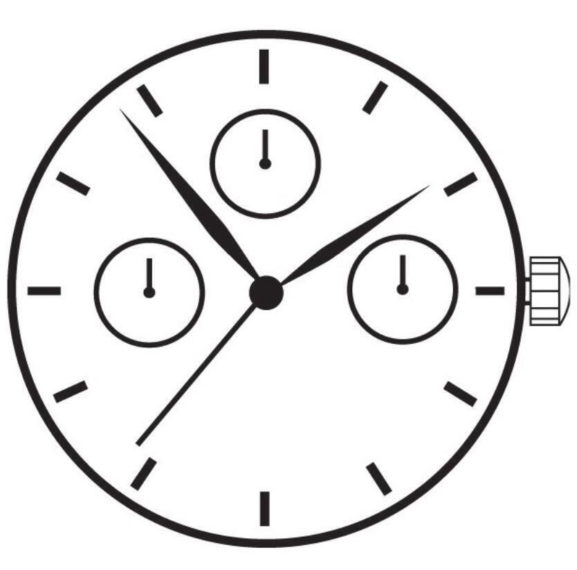 Hattori Epson TMI VX3F VX3FE Watch Quartz Movement Japan Made