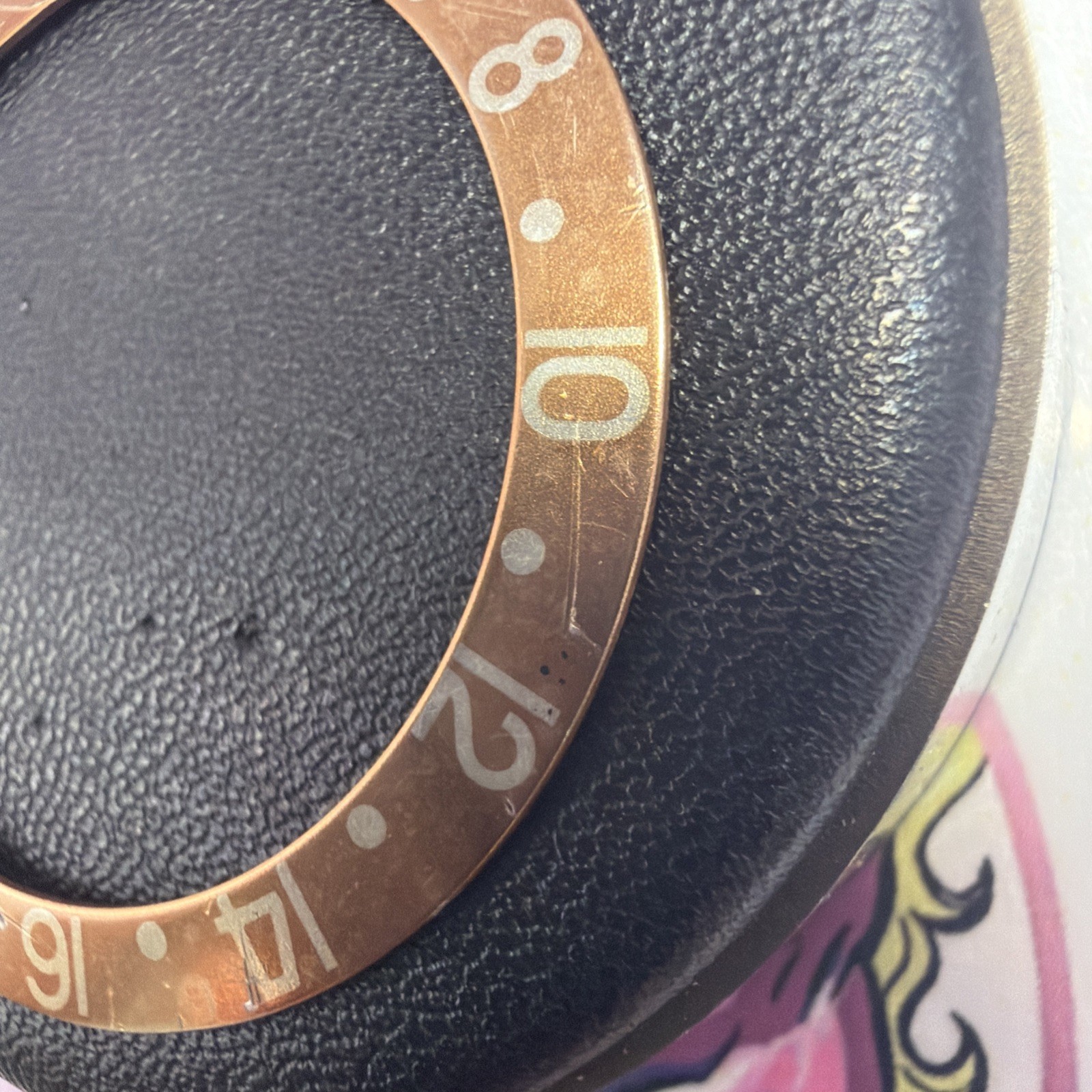 ROLEX GMT Master Bezel Insert 1675/8 16758 Genuine Nipple Dial Eye Of Tiger