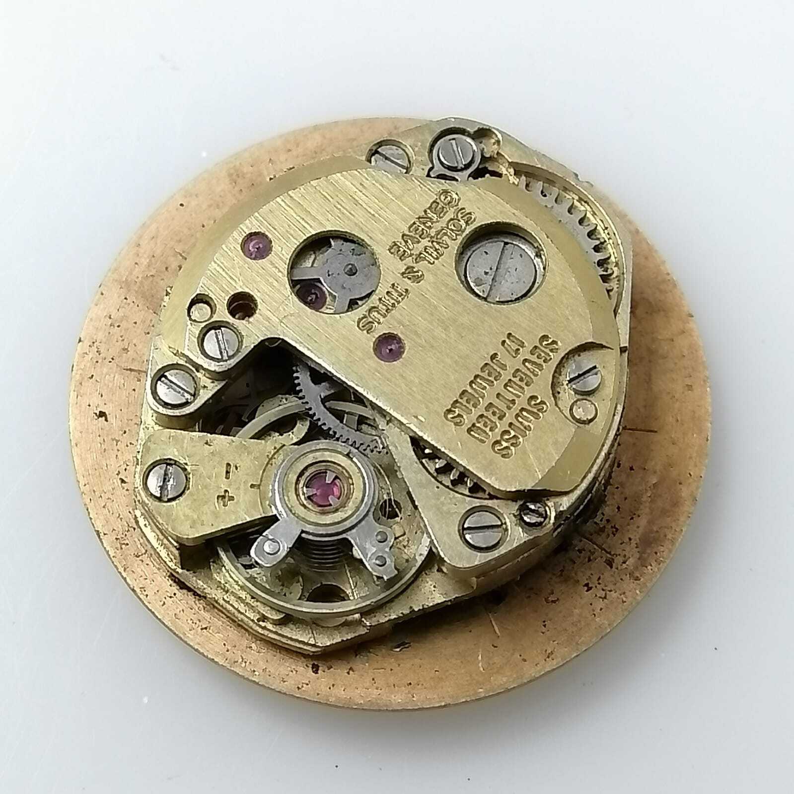 Solvil & Titus Geneve 691 Manual Winding Watch Movement For Parts MUR279ARB1