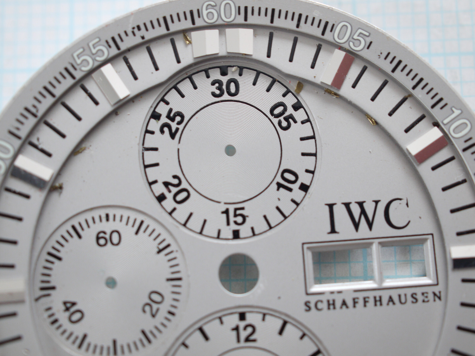 IWC Schaffhausen GST Chrono Split Second Iw3715 36.5mm Grey DIAL USED
