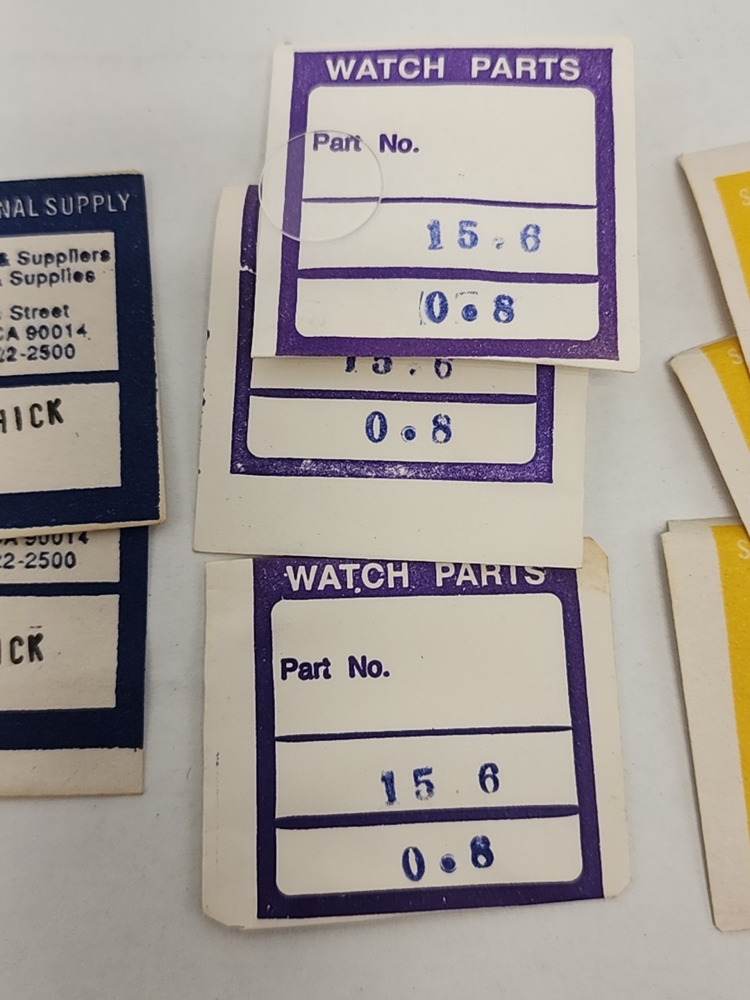 Genuine Vintage Watch Crystal Lot Of 20, 12.2 – 15.8 X .08
