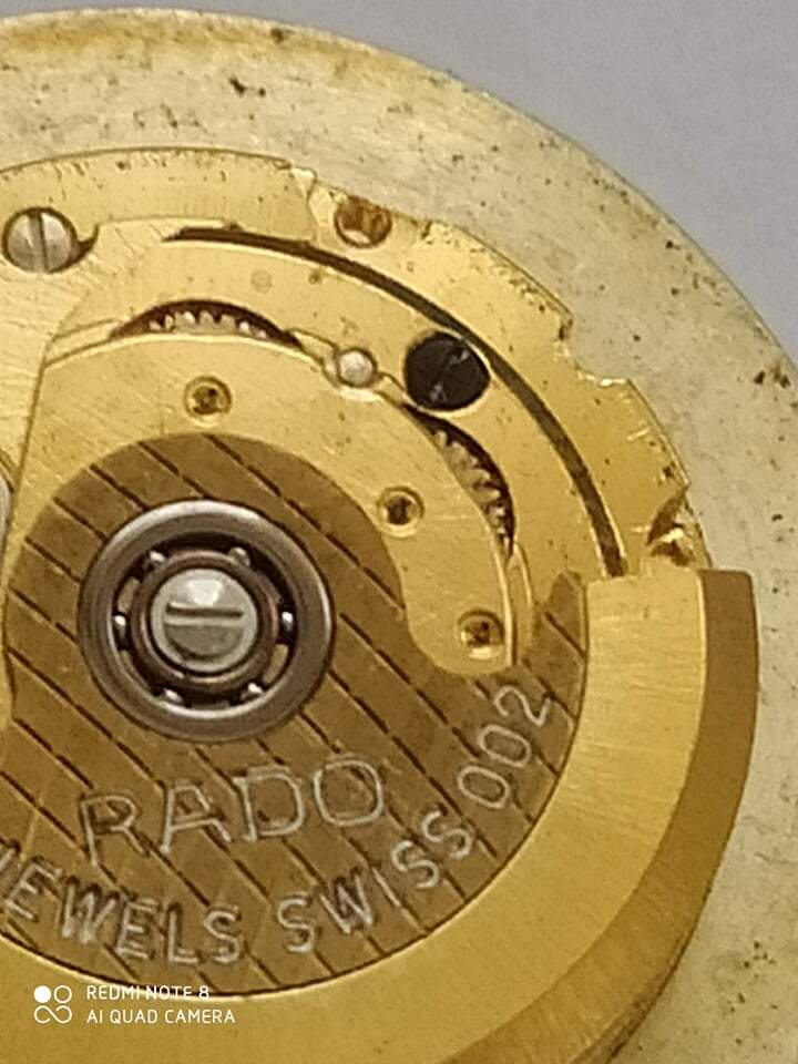 Movement ETA 2671 With RADO Automatic with dial rado Working Used
