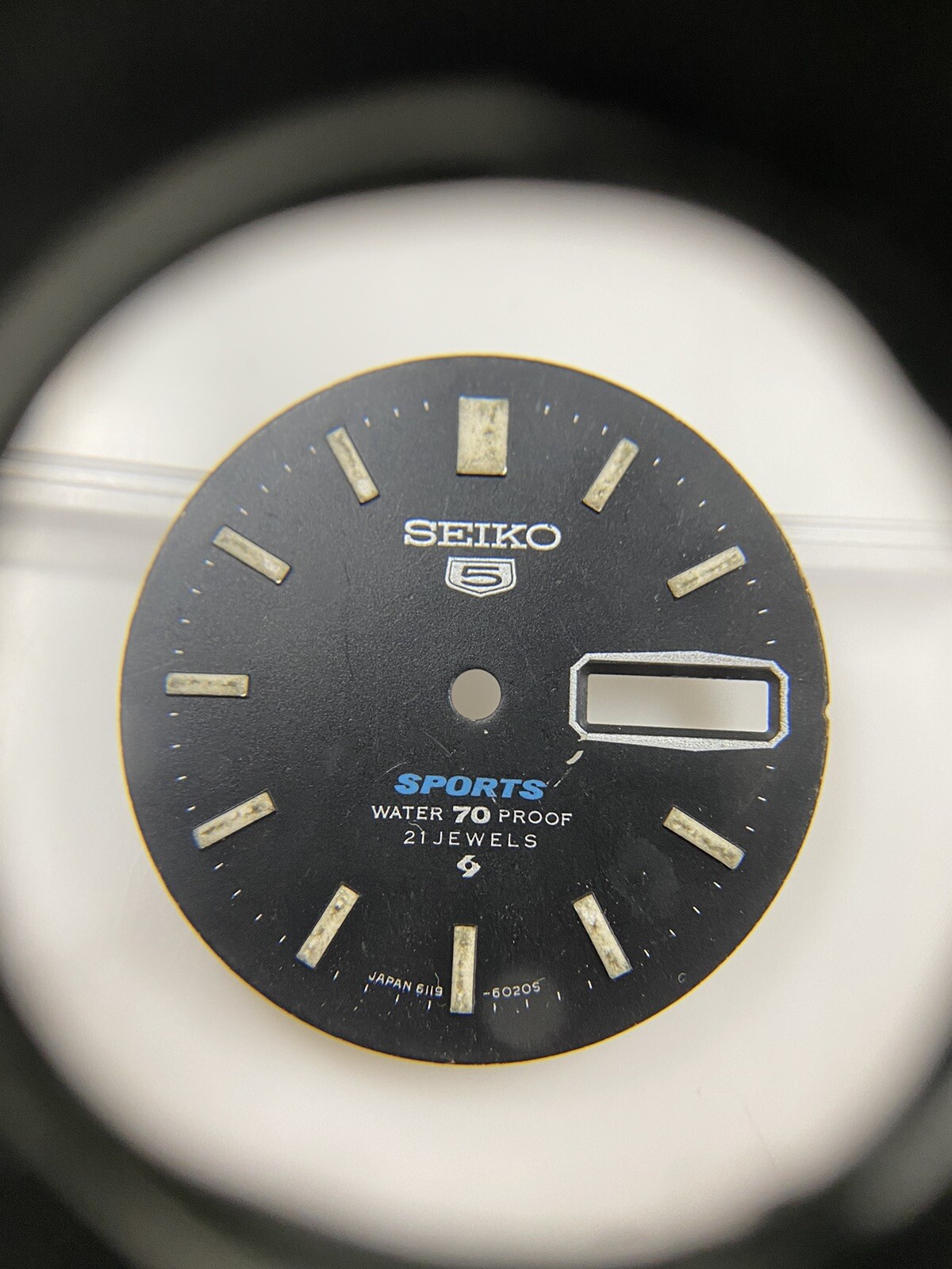 Genuine Vintage Seiko 5 Sports 6119-6020 21 Jewels Automatic 27.5mm Gray Dial