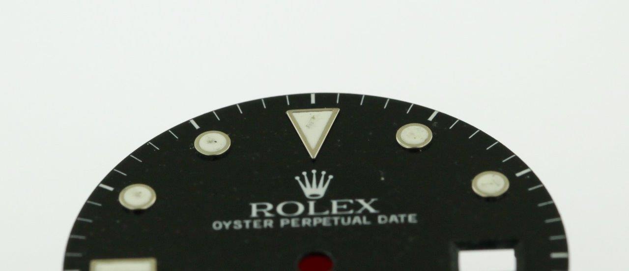 Vintage Men’s Rolex Submariner Date 40mm Black Gilt Dial 16800 16610 S/S #D43