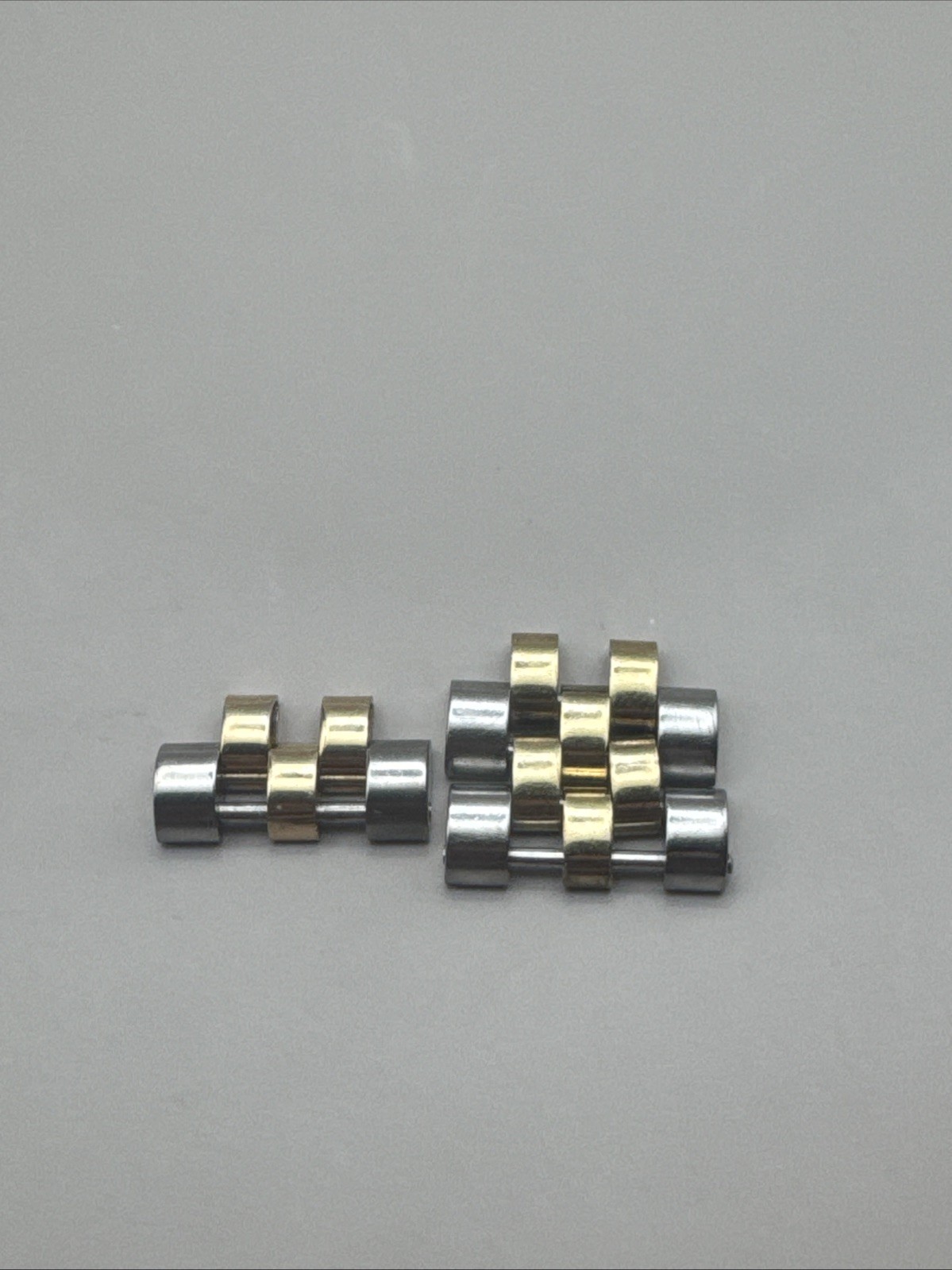 Three Authentic ROLEX Datejust jubilee Links 18K Y Gold /SS — 15mm