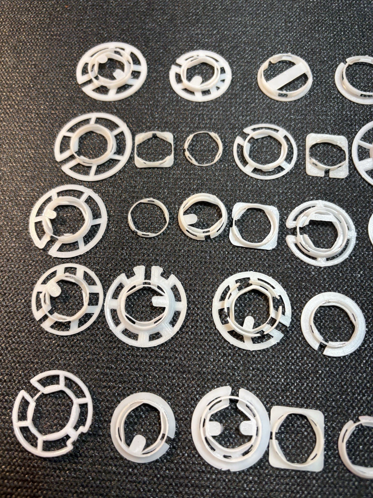 Plastic Watch Movement Holders Watchmakers Parts Lot (32) Variety,DIY,Crafts