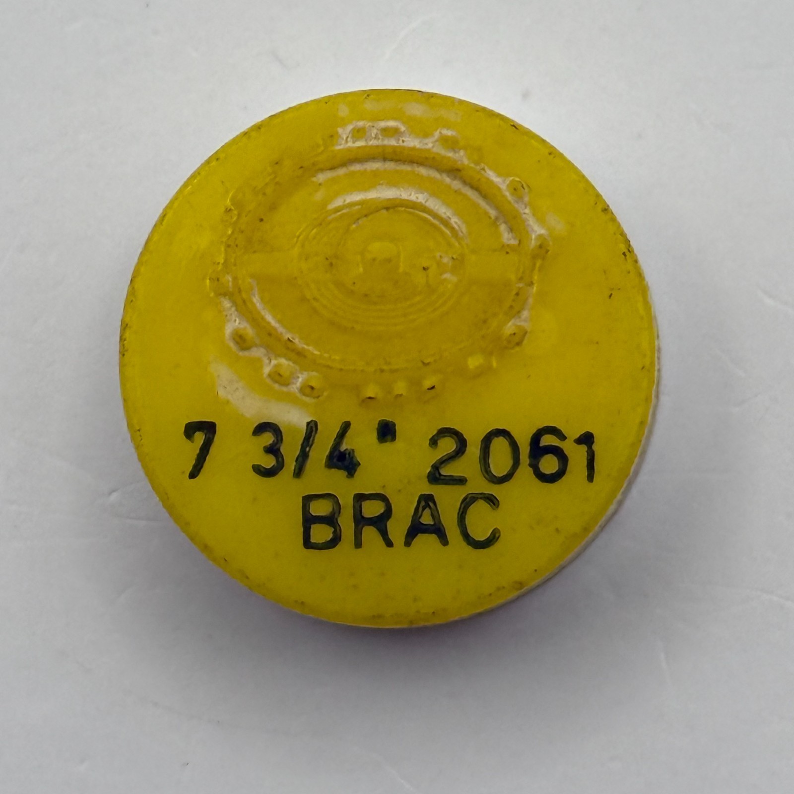 Brac 2061 Balance Wheel Complete And Spring 7¾’’’ Watch Movement Parts NOS