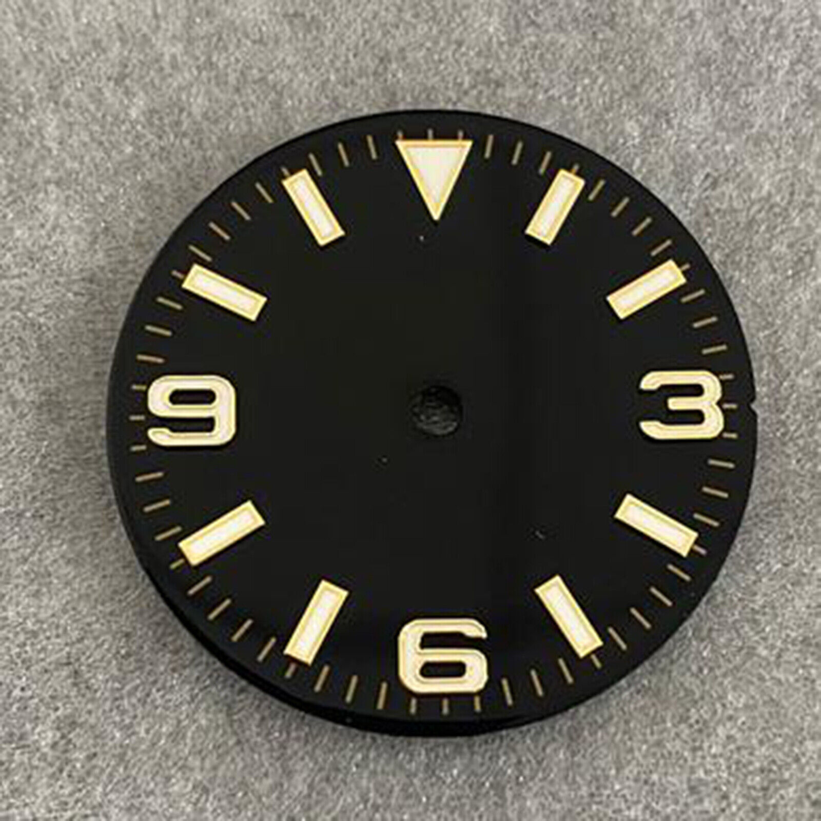 1x 28.5mm 369 Strip Nail Watch Dial Green Luminous for NH35/36/4R/7S Movement