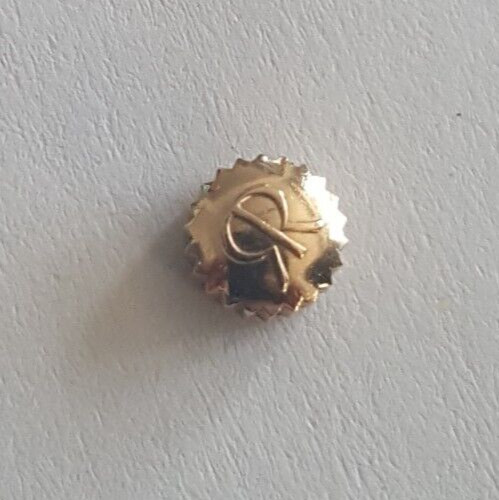 Milus Water Resistant Gold Plated Crown