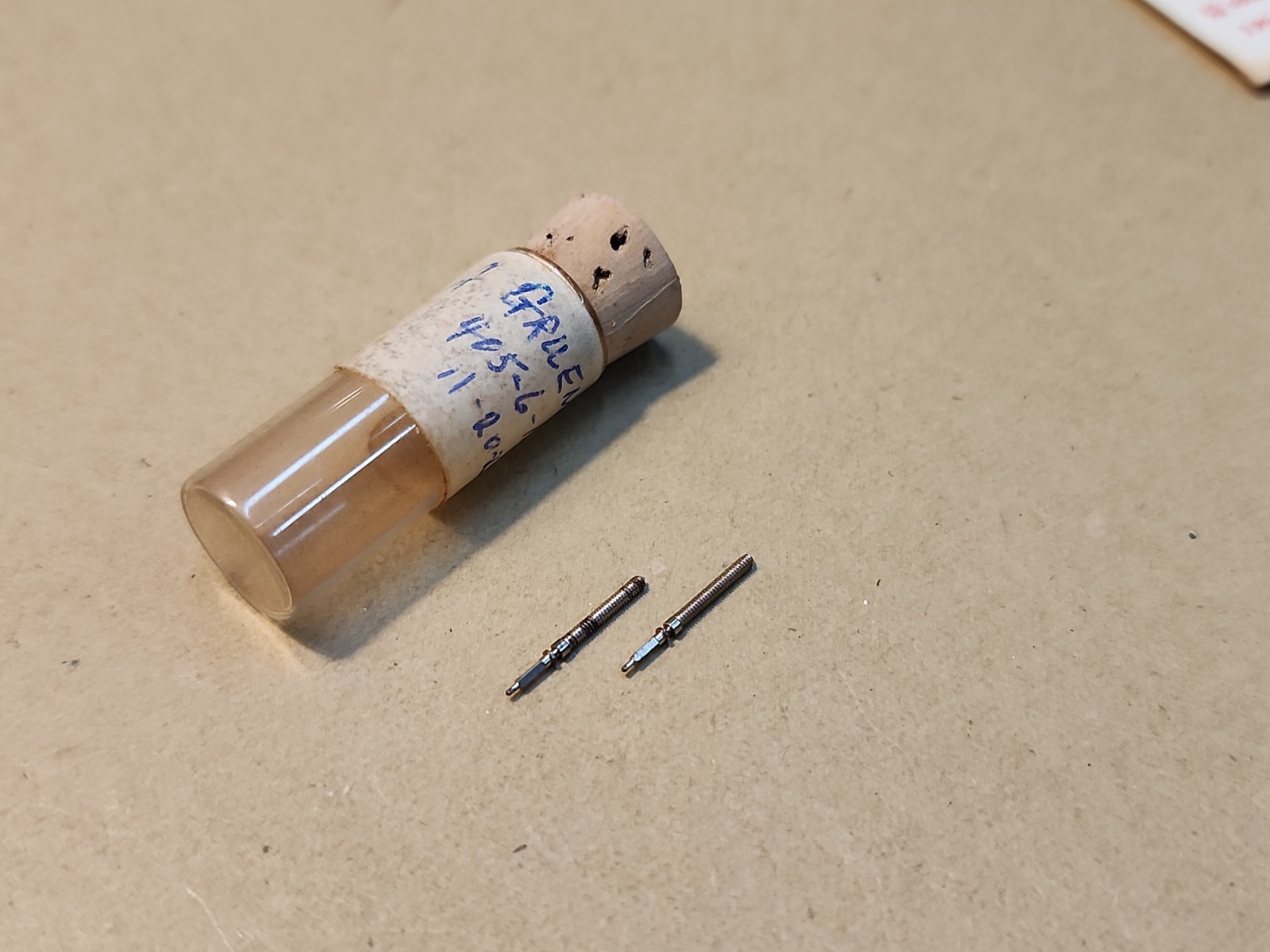 2 NOS Gruen Stems For 405-406-410-411-420-425 Parts Spares Repairs