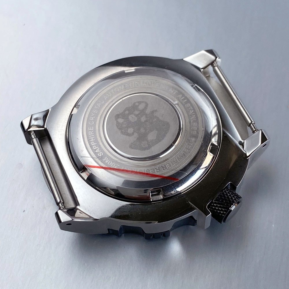42mm AR Sapphire Crystal Monster Watch Case for NH34 NH35A NH36/ETA2824 Movement