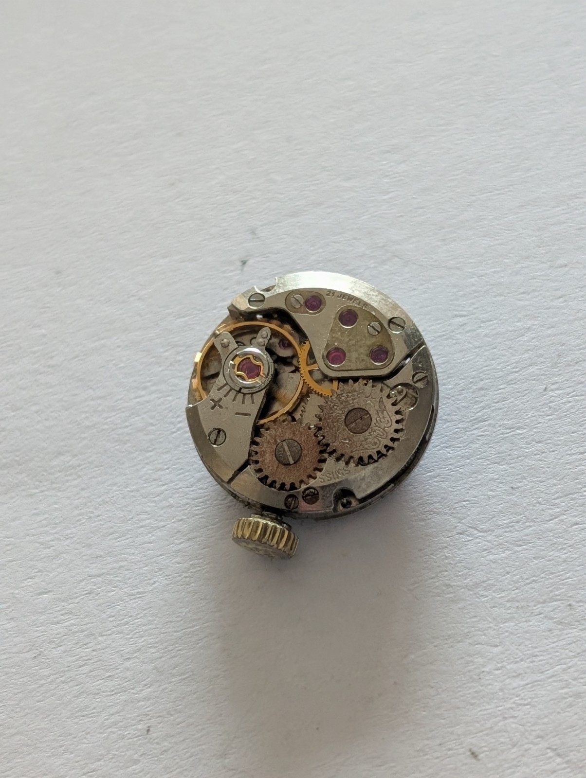 Vintage ETA 2410 Mechanical Watch Movement (Runs)