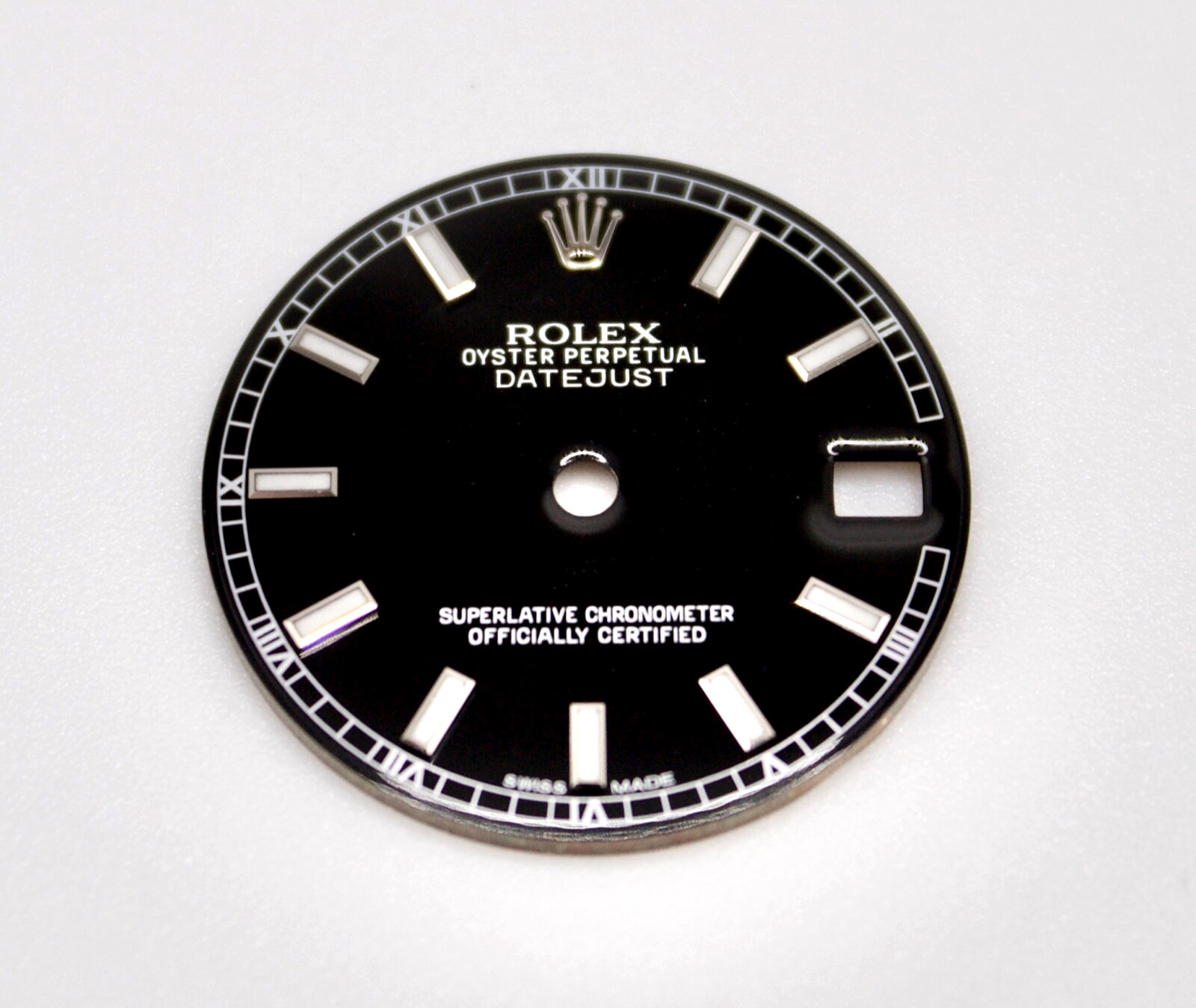 ORIGINAL Rolex Dial 31mm Datejust Black S/S with Date 178274/178240 Swiss Made