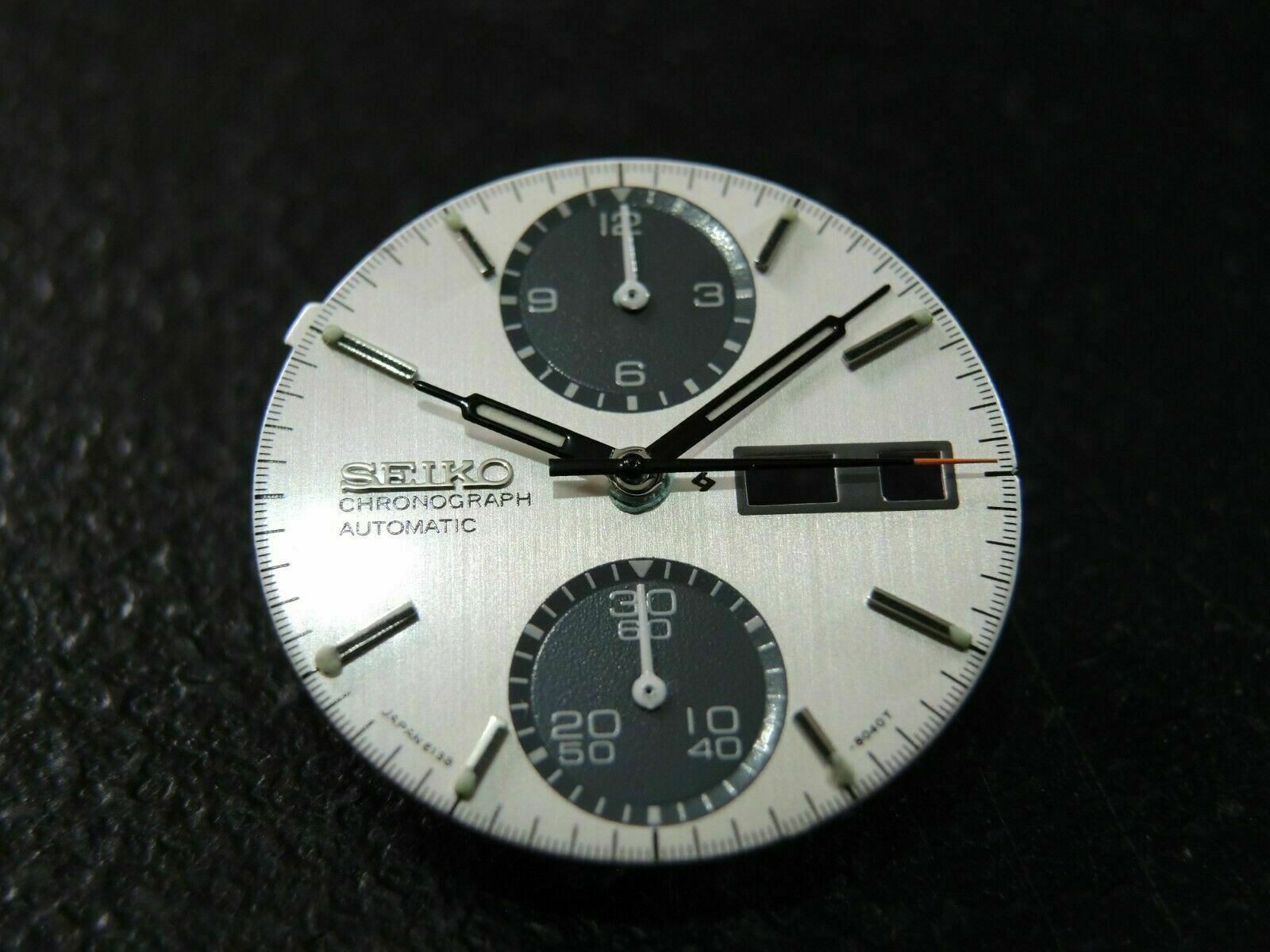 NEW BRUSHED FINISHED DIAL & HANDS VINTAGE PANDA 6138-8020 CHRONOGRAPH WATCH