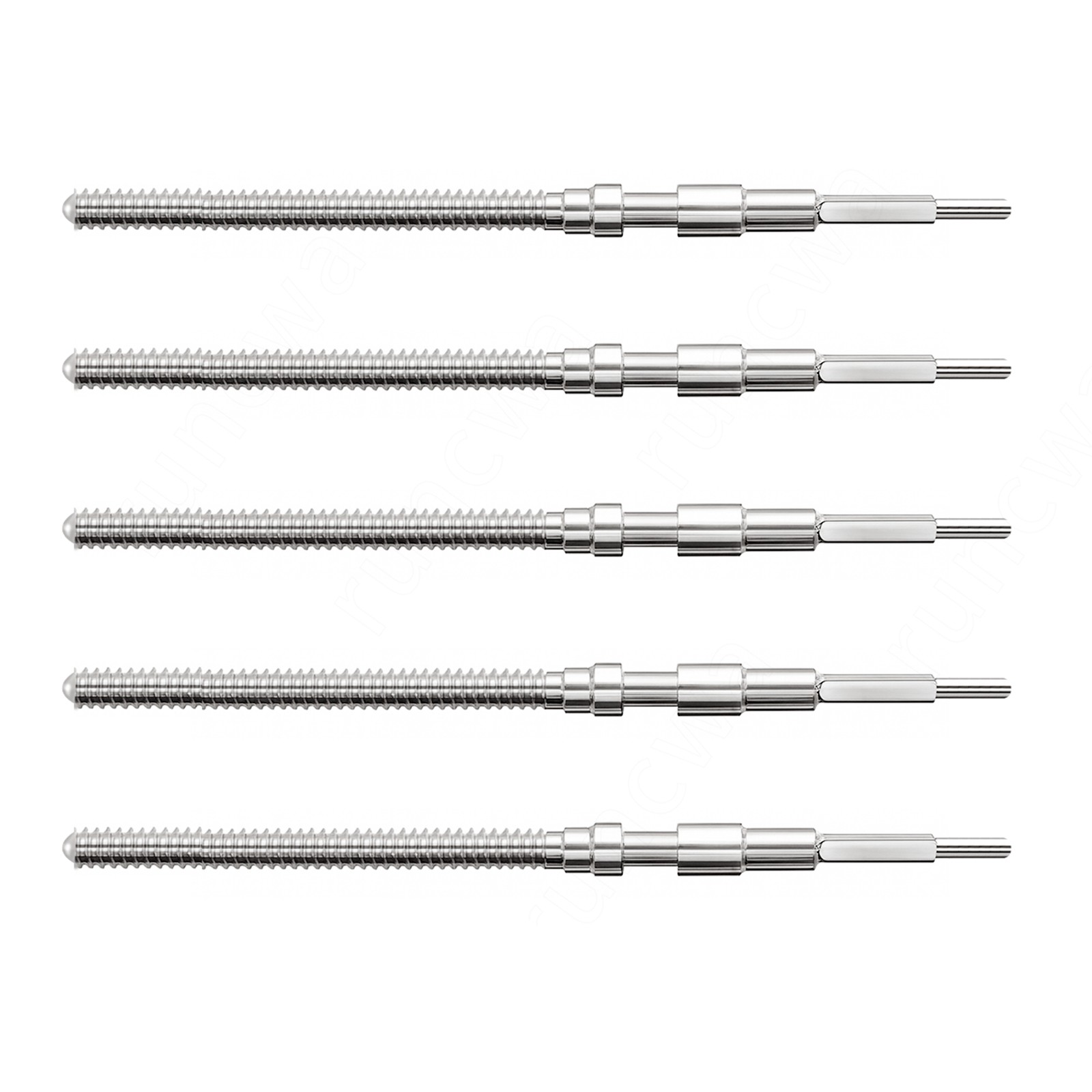 5PCS Seiko Watch Winding Stems For Movement 7S26A 7S26B 7S26C 7S36A 7S36B 7S36C