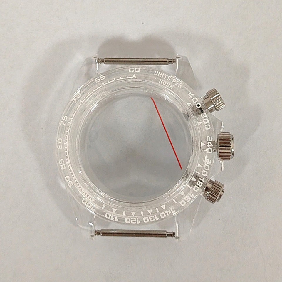 39mm Multicolored Plastic Watch Case Acrylic glass For VK63 Movement Accessories