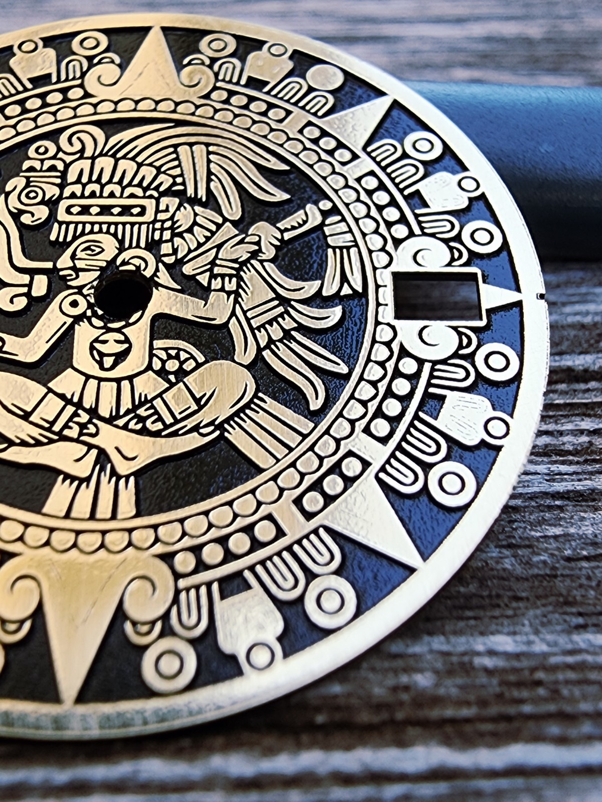 Custom-Made Laser Engraved Watch Dial | Maya Calendar – Order any designsize