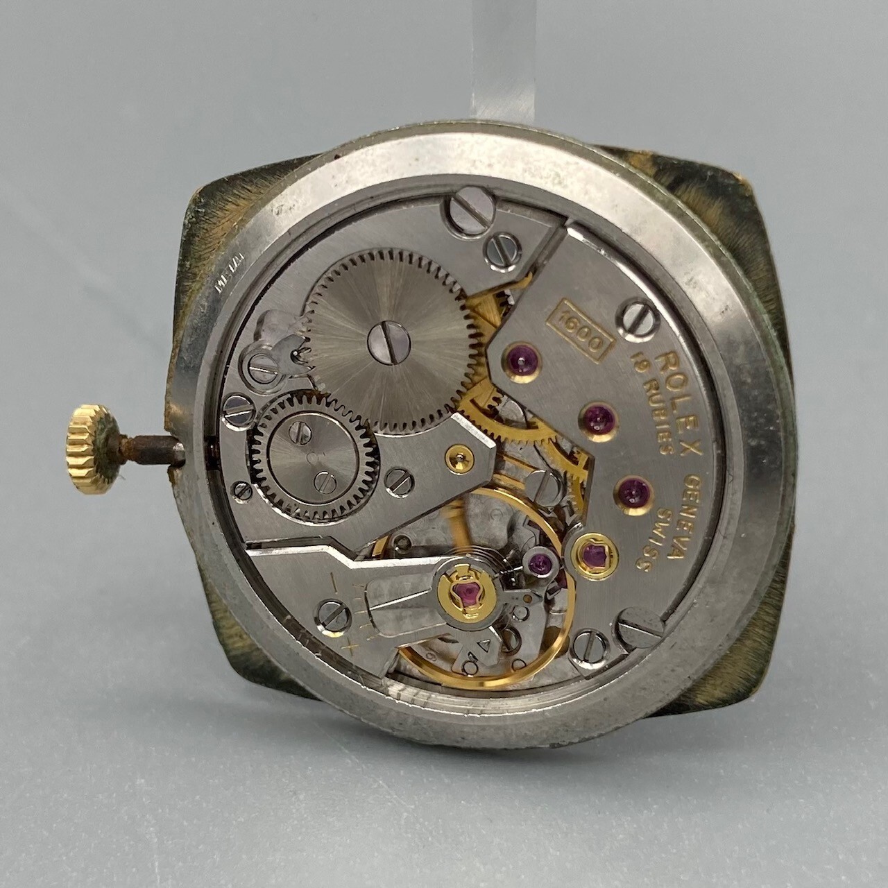 Rolex Cellini Hand Wound Movement Red Dial 1600