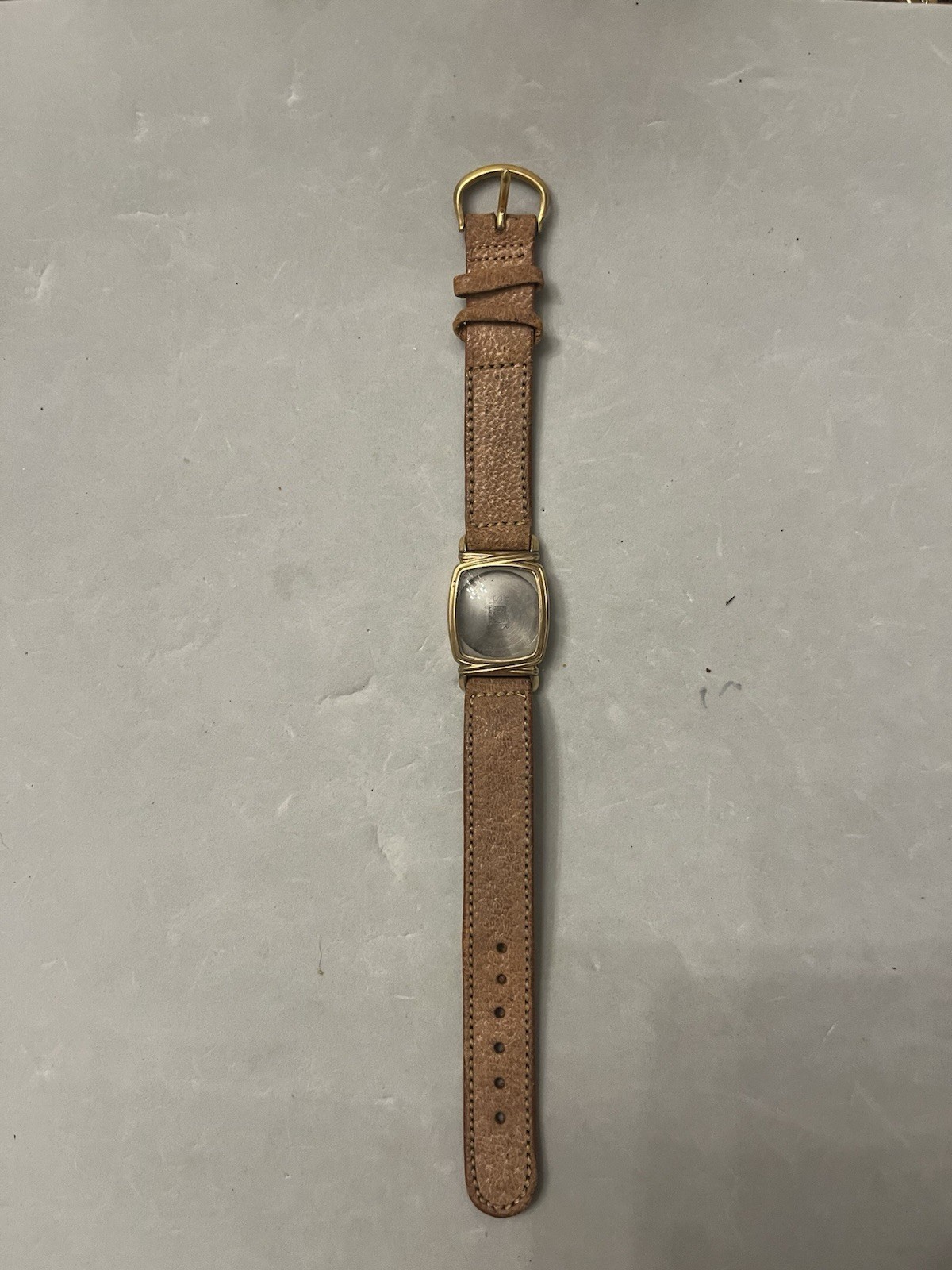 Vintage 10K RGP MASTER SUTTON Empty Watch Case & Pigskin Leather Band