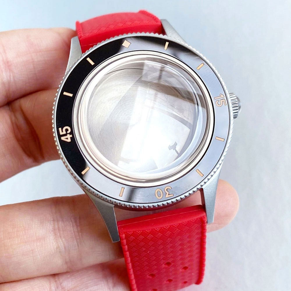 Retro 40mm Sapphire Watch Case For Fifty Fathoms NH35 NH36 ETA2824 Miyota8215