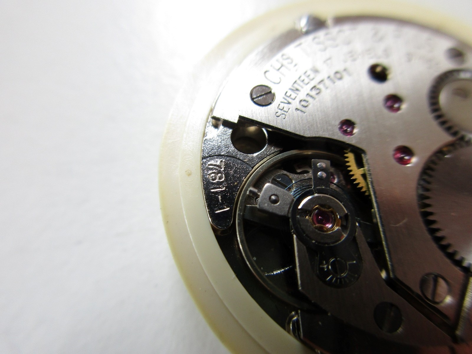 Tissot cal. 781-1 Swiss vintage watch movement & Seastar Seven dial – running