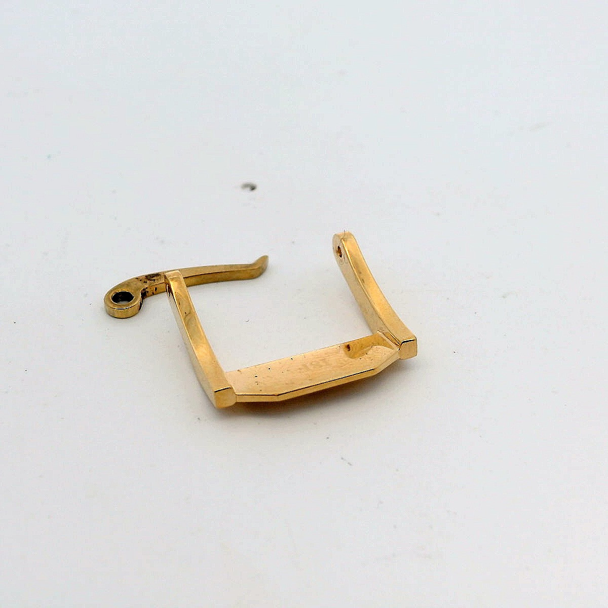 Ladies Movado Stainless Steel Gold-Tone 14mm Bar Opening Watch Buckle Parts