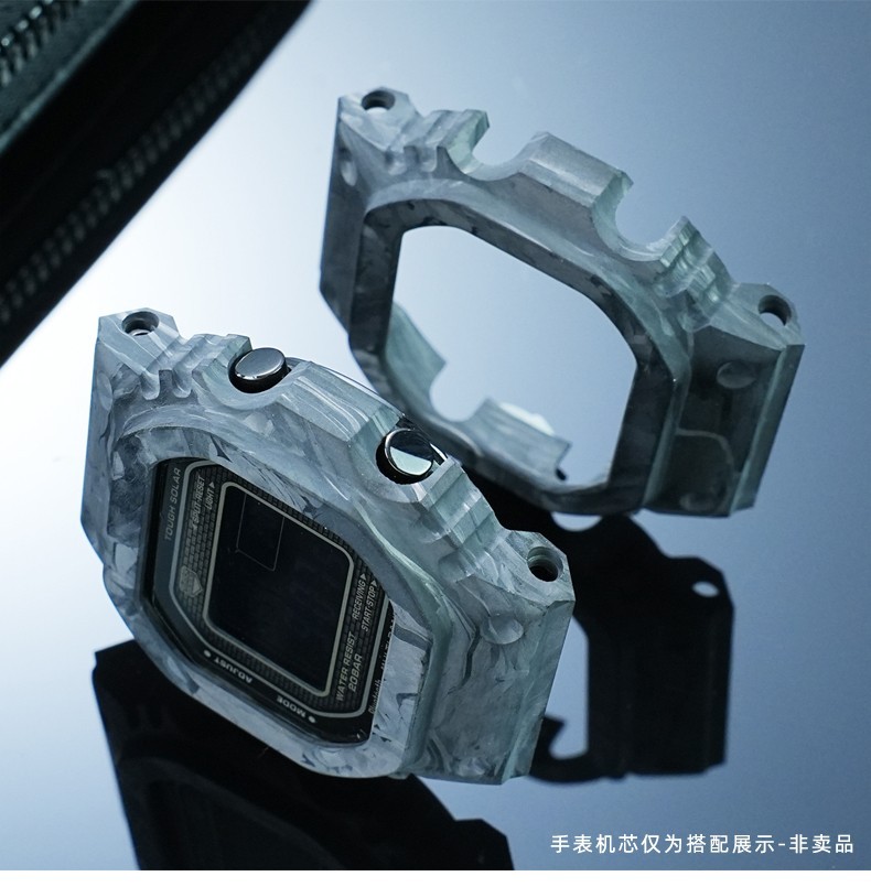 For Casio DW-5600 GW-M5610 Watch Mod Kit Modified GMW-B5000 Carbon Fiber Case