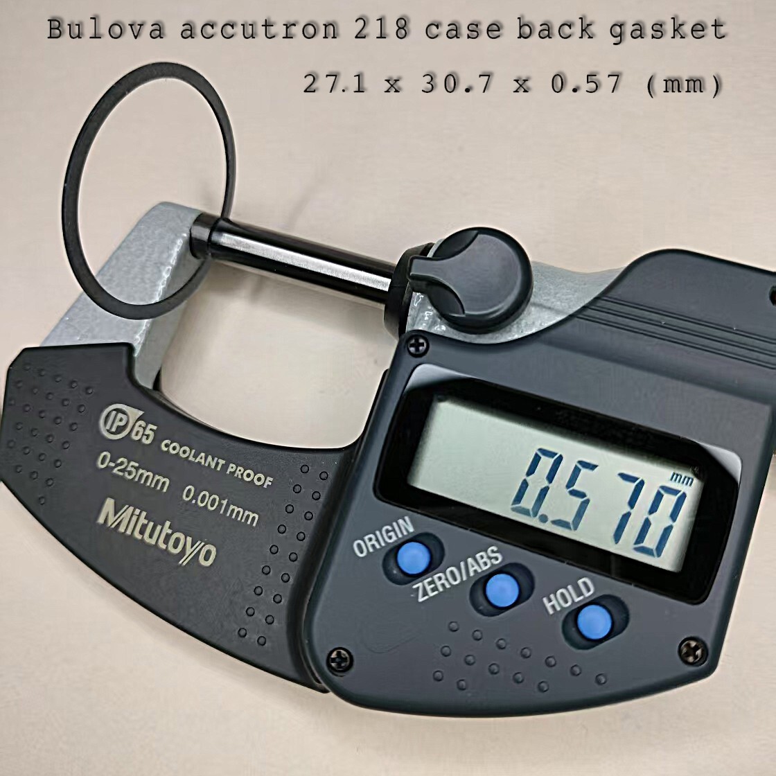 Bulova accutron 218 case back gasket #G780