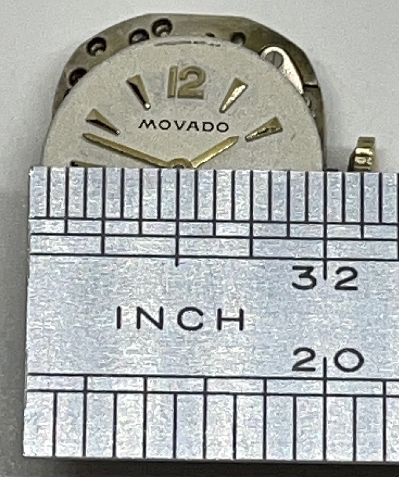 MOVADO MOVEMENT /Tiffany Dial / 17 Jewels Swiss 2 Positions Runs
