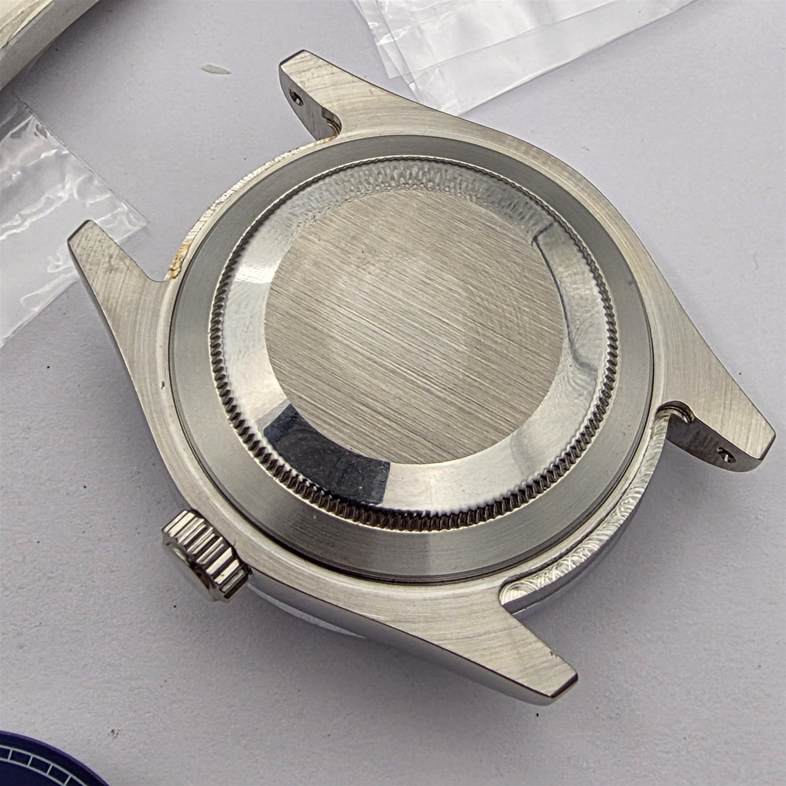 NEW AF SEIKO LEX DATE JUST BLUE SS KIT CASE BEZEL GLASS STRAP DIAL CROWN