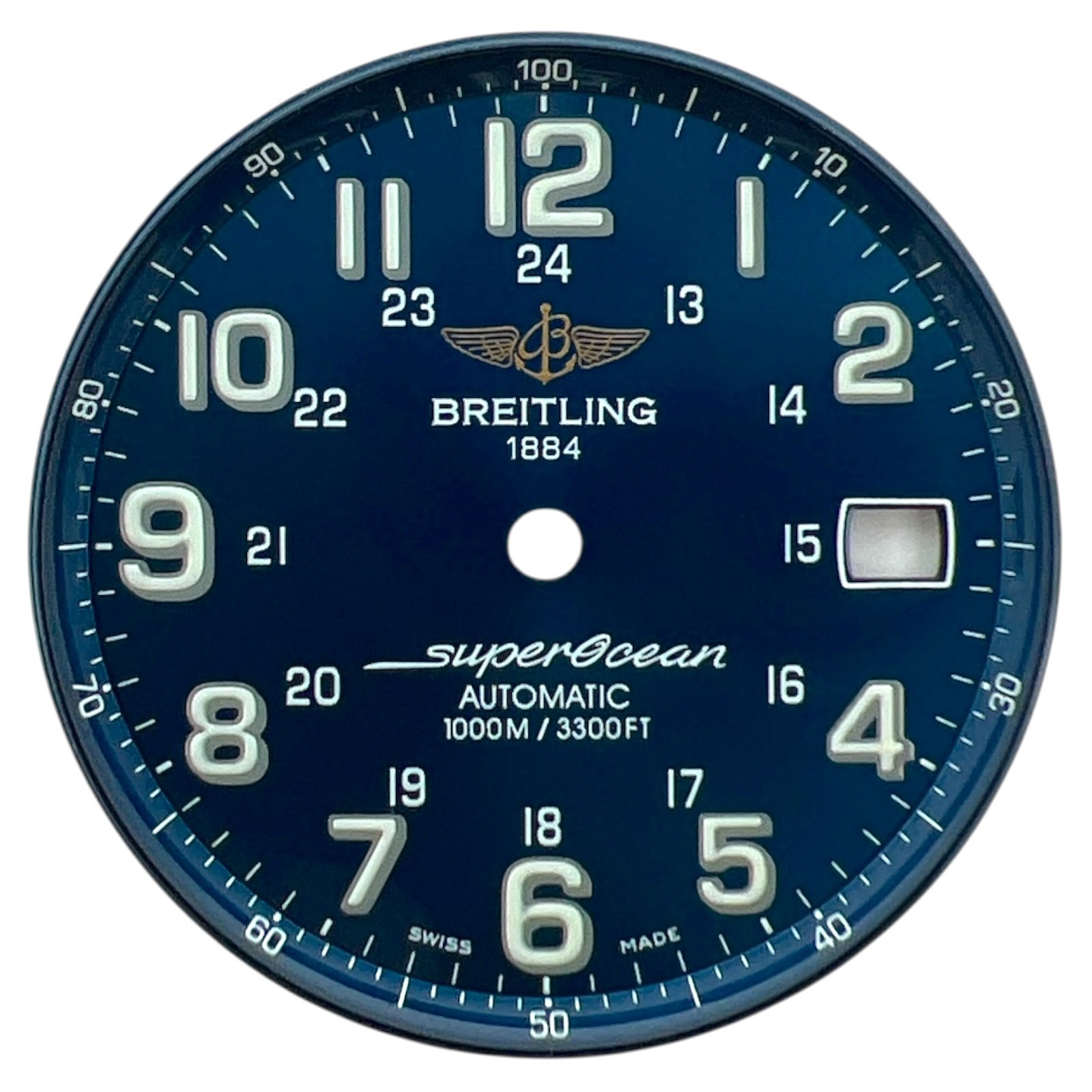 Genuine Breitling Superocean 42mm Arabic Dial Blue A17360