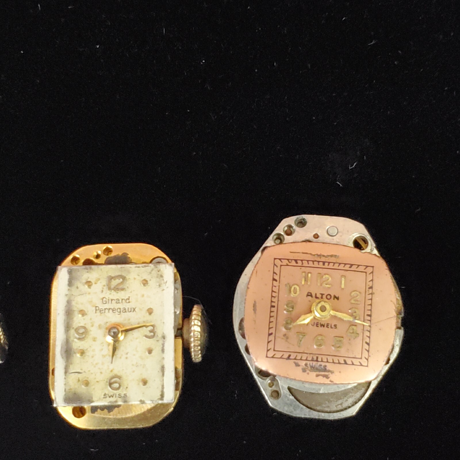 Vtg Ladies Watch Movement Lot Of 8 Bulova Hamilton Longines Waltham 17 Jewels