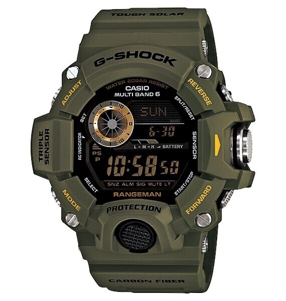 Genuine Casio G-Shock Rangeman GW-9400 GW9400 GW-9400-3 green resin watch bezel