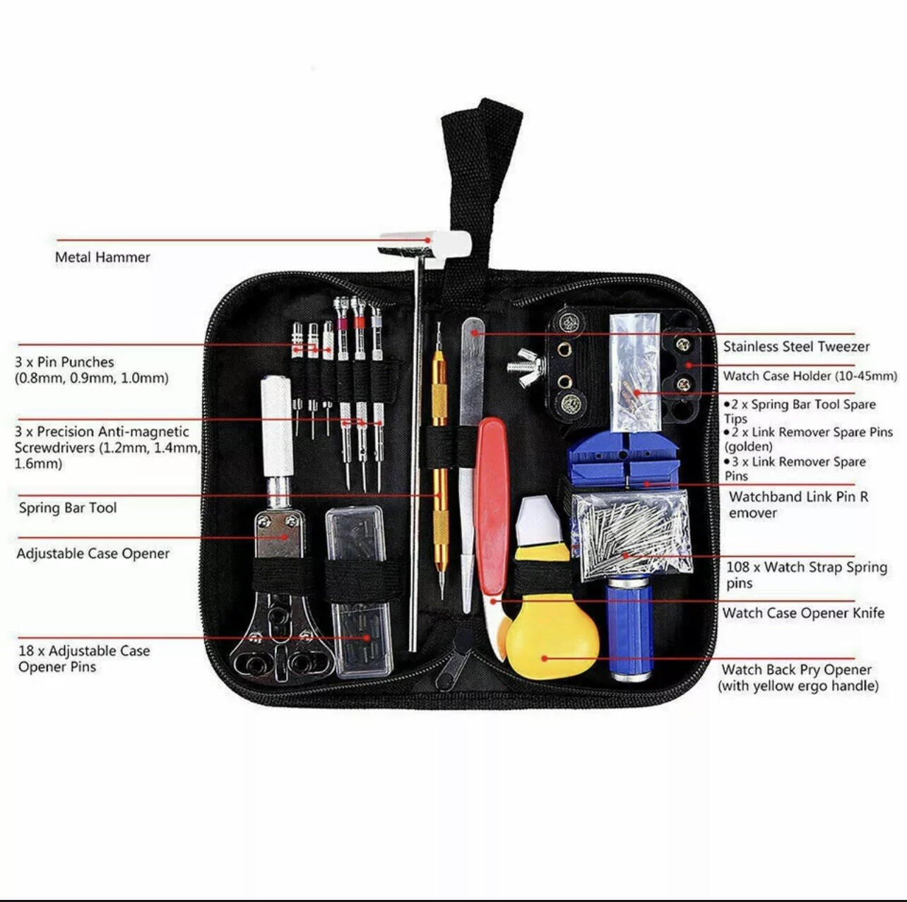 WATCH BAND STRAP BATTERY CHANGING TOOL KIT FOR AUDEMARS PIGUET LARGE UPTO 55MM