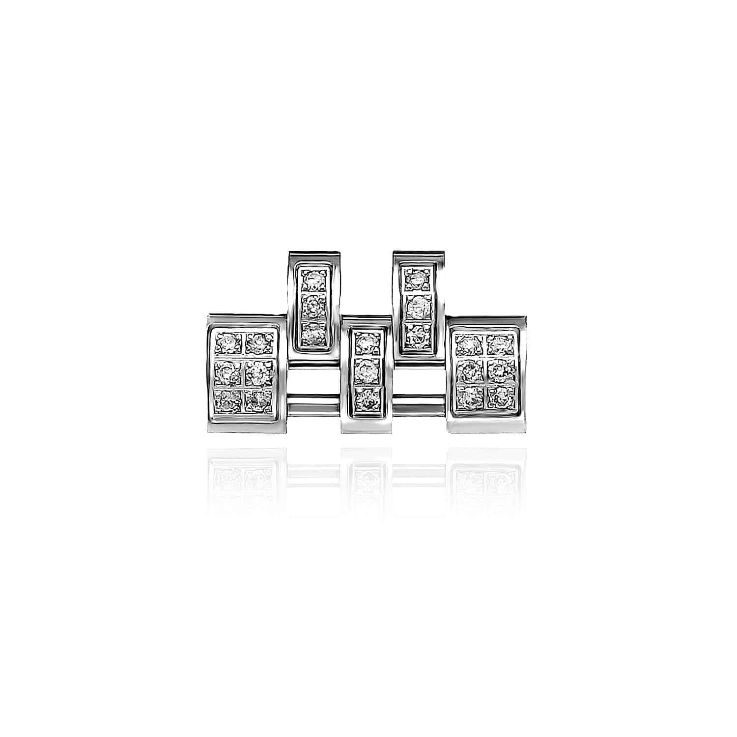 Extra White 2-Tone Rose-Tone Link for Rolex Datejust Natural Diamond 26mm Watch