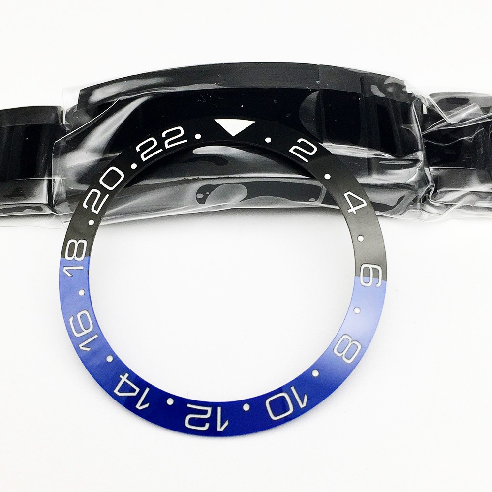 38mm*30.8mm Luminous ceramic watch bezel SUB bezel GMT Fit SKX007/009
