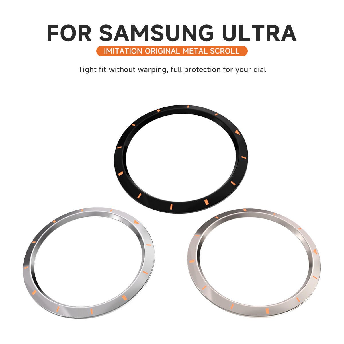 PC Bezel Ring Styling Frame Case Cover For Samsung Galaxy Watch Ultra 47MM