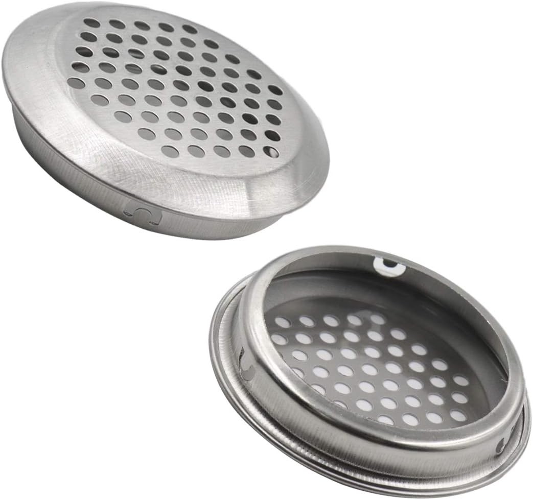 2/53mm Soffit Vent Circular Air Vents Stainless Steel 20pcs
