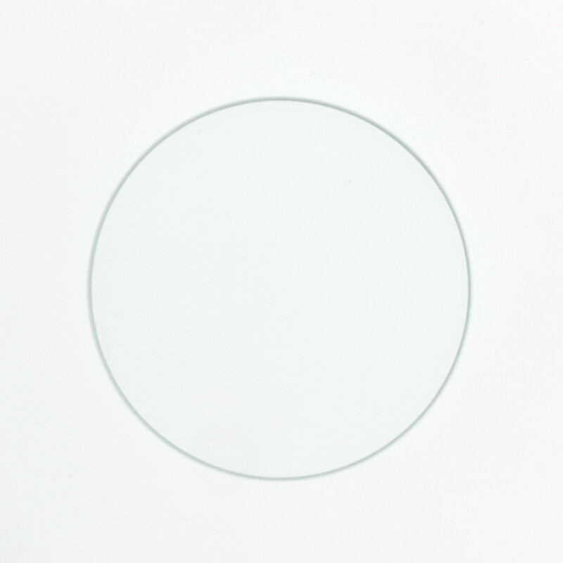 Swiss Glass Flat Watch Crystal 2.8mm Thickness Coating Lens Round Plane Dia 36mm