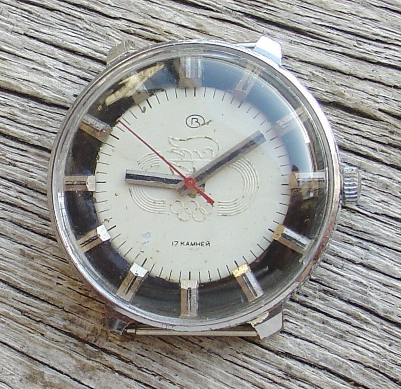 SOVIET RUSSIAN COLLECTIBLE WOSTOK (VOSTOK) – OLYMPICS – 1980 WATCH serviced