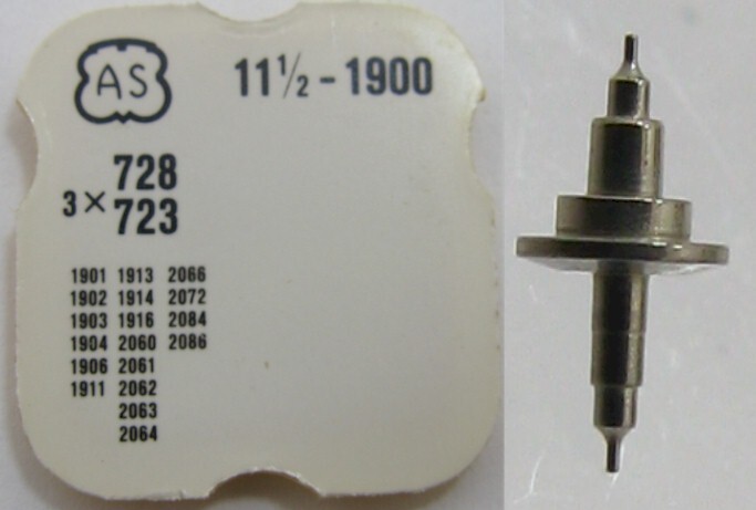 AS 1900 1903 1906 1911 1913 2066 … balance staff # 723 one(1) Watch Part
