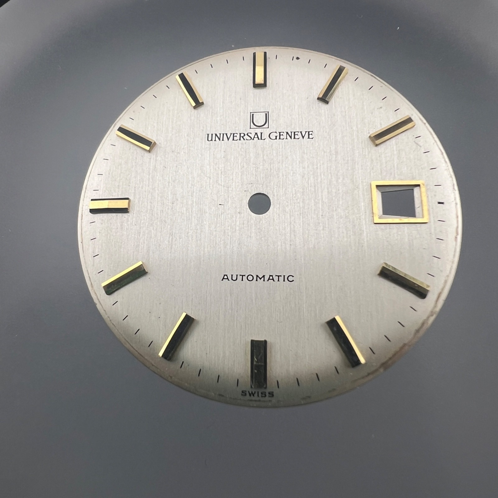 Universal Genève Automatic Date Watch Dial 31.7mm, No Hour Markers
