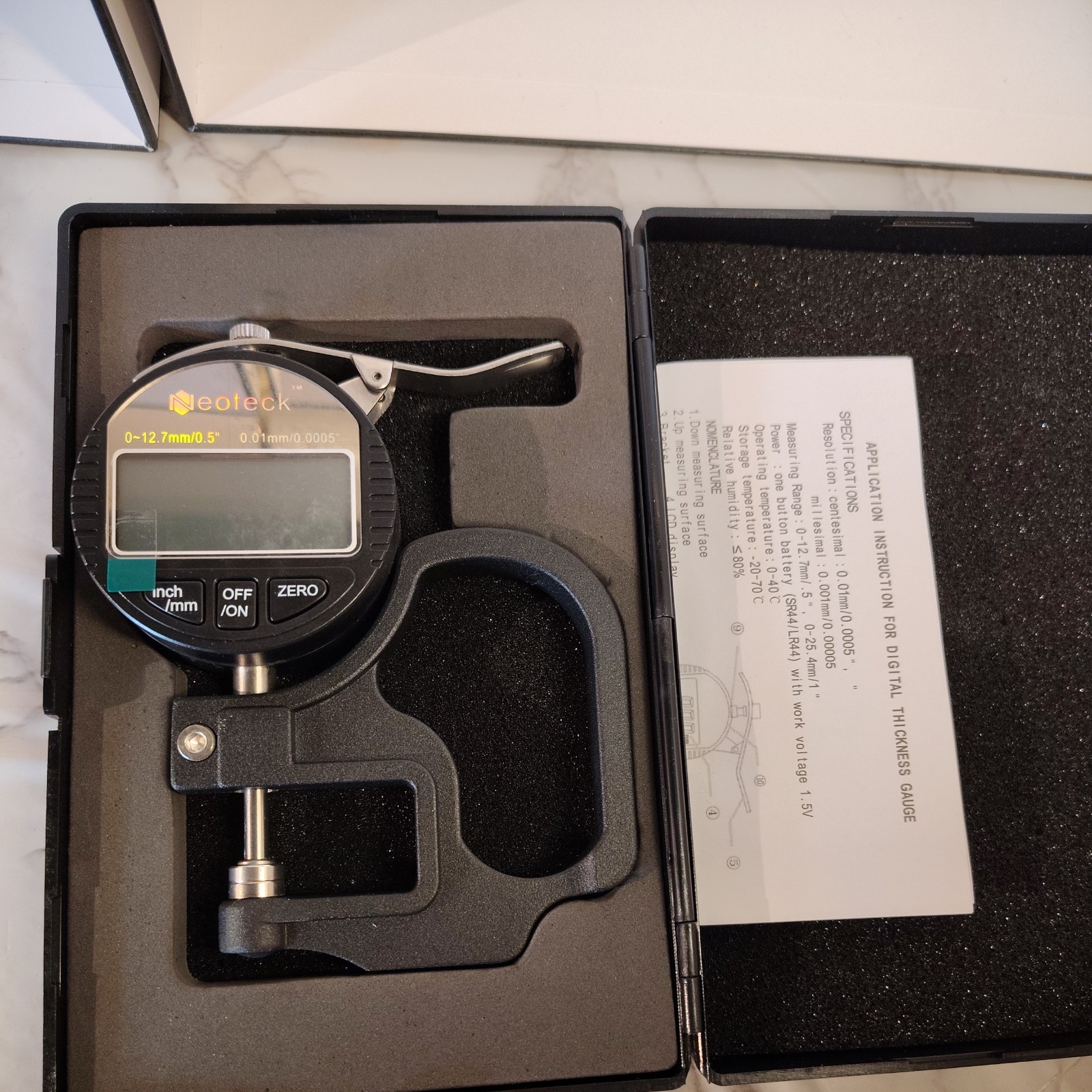 Digital Calipers For Measuring Balance Staff And Small Parts.