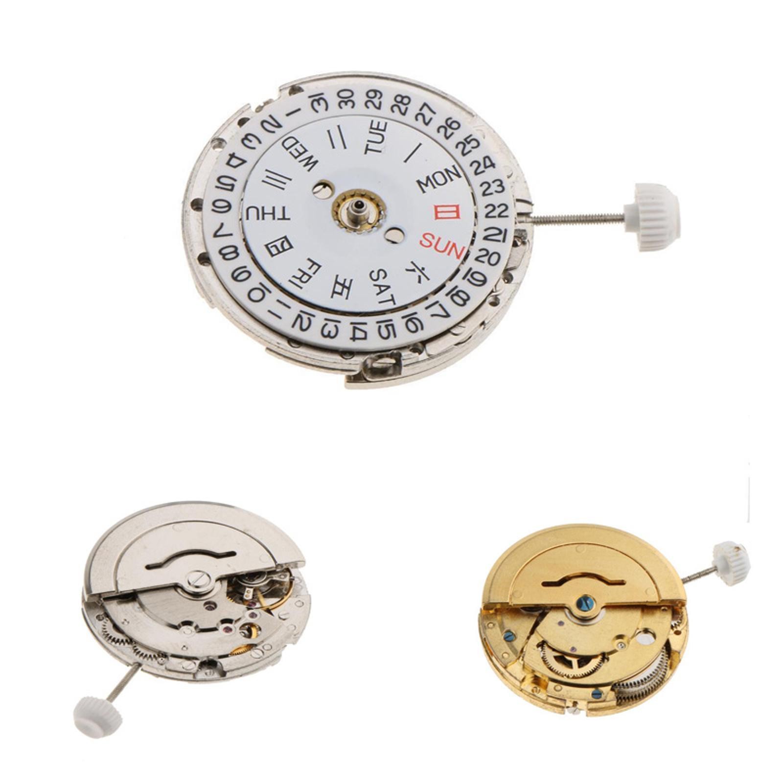 25mm Dual Calendar At 3 Automatic Mechanical Watch Movement For Miyota 8205 8200